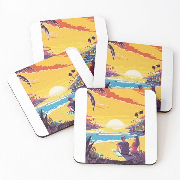 Item preview, art image of a couple enjoying the sunset designed and sold by vitda lupi.