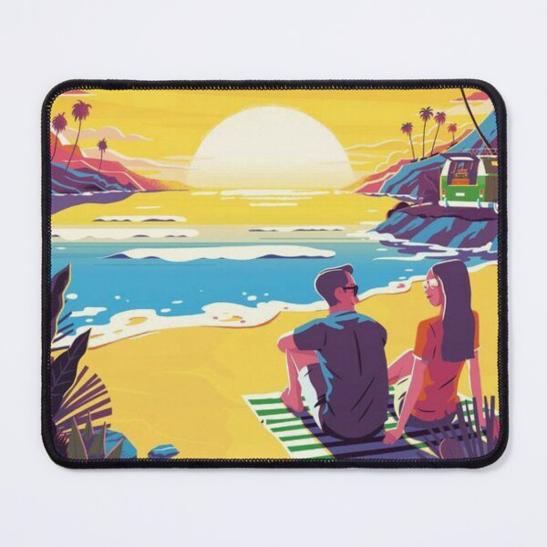 Item preview, art image of a couple enjoying the sunset designed and sold by vitda lupi.
