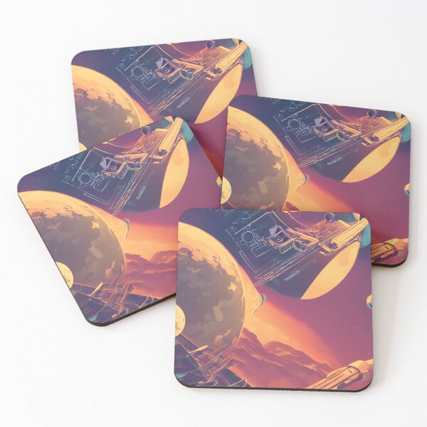 Item preview, Space exploration, planets, journey to mars, space illustration,  designed and sold by avibar.