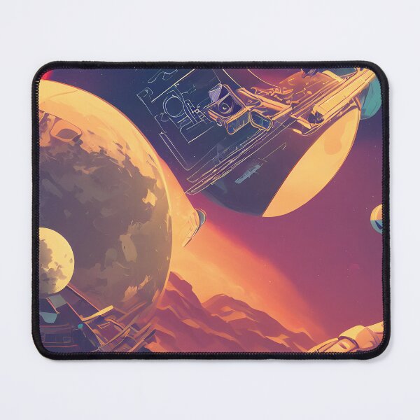 Item preview, Space exploration, planets, journey to mars, space illustration,  designed and sold by avibar.