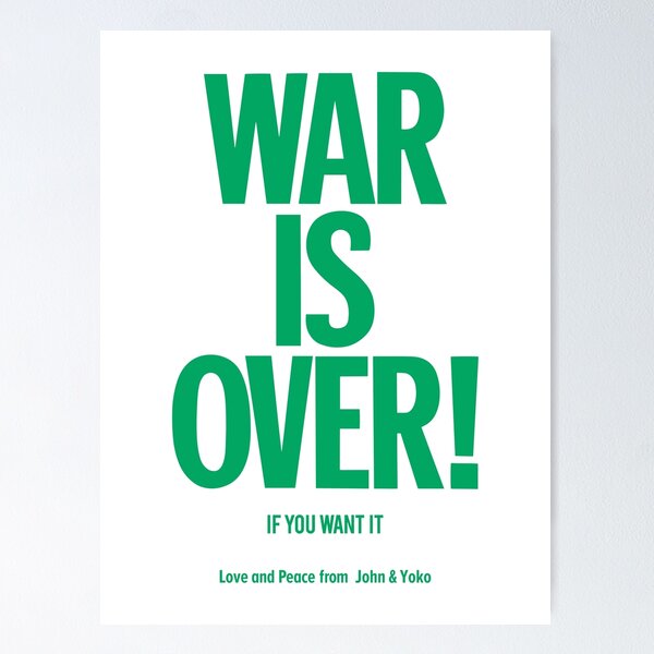 John Lennon & Yoko Ono's WAR IS OVER! banner in Greenwic…