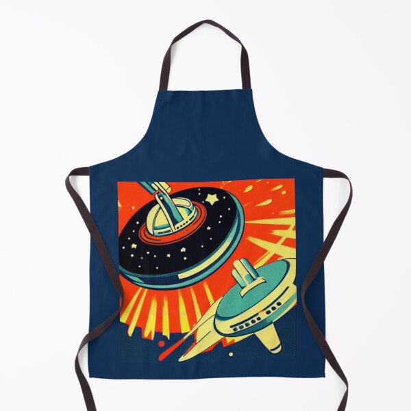 Item preview, Retro Comic Space Station designed and sold by RedFirecracker.