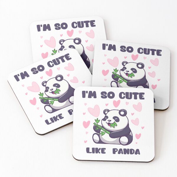 Item preview, i'm so cute like a panda designed and sold by BajoTShop.