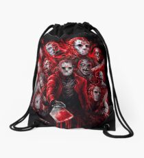 Jason Voorhees (Many faces of) Drawstring Bag