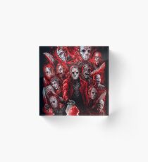 Jason Voorhees (Many faces of) Acrylic Block