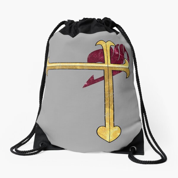 Heart Kreuz Drawstring Bag