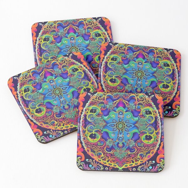 Item preview, Psychedelic colourful happy mood abstract designed and sold by Stratomi.