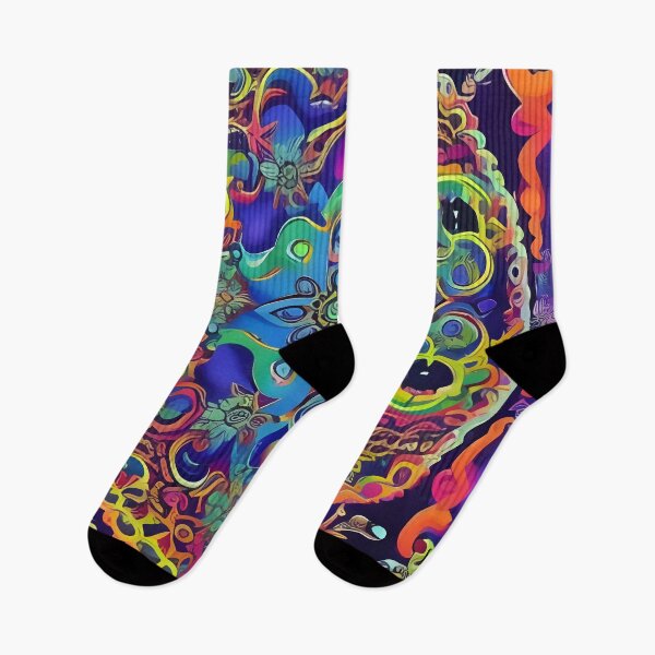 Item preview, Psychedelic colourful happy mood abstract designed and sold by Stratomi.