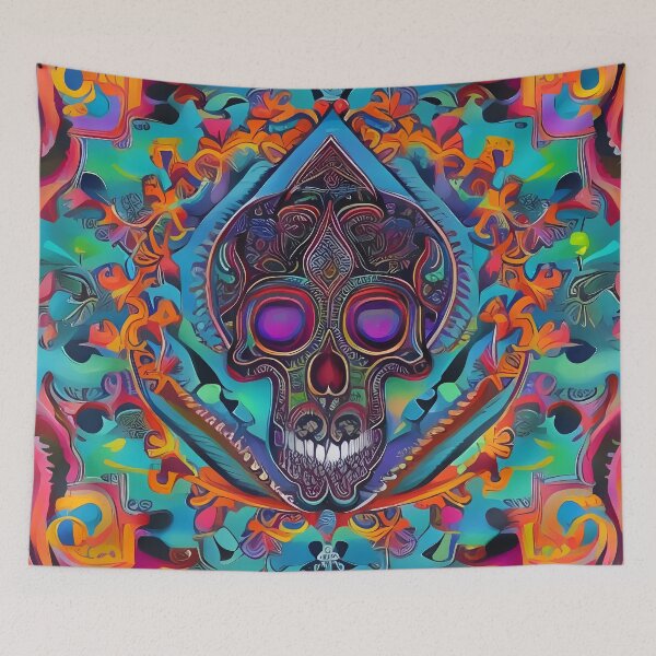 Item preview, Psychedelic colourful happy mood abstract designed and sold by Stratomi.