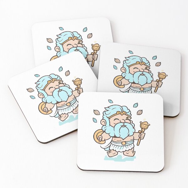 Item preview, Cute illustration of the Greek God Zeus designed and sold by JeClaDesign.