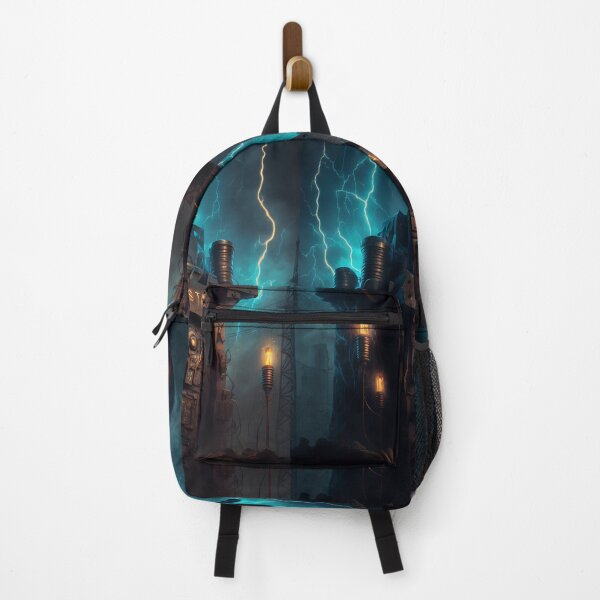 Item preview, Uncontrollable Stormy Electric Tower At Night  designed and sold by ByDigitalDream.