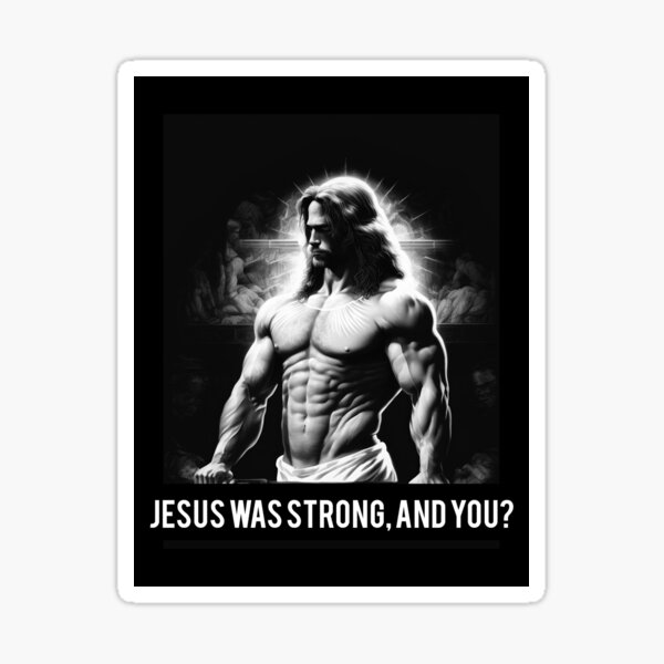 Gym and Glory: Flexing for Jesus and Getting Fit Sticker