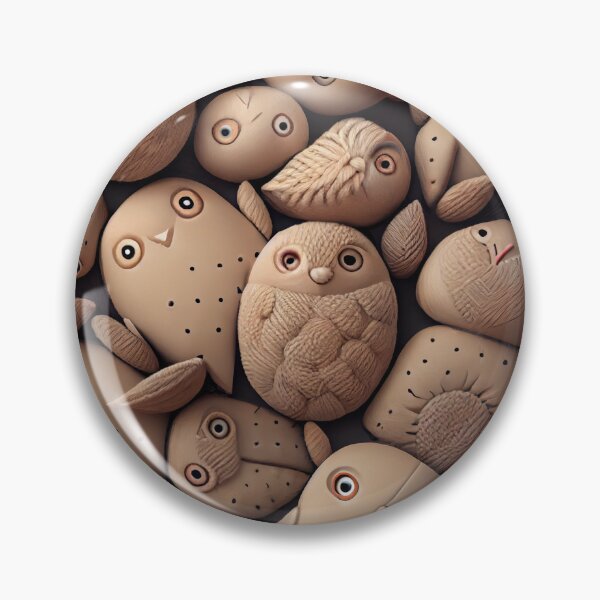 Artikelvorschau, Clay Cute Natural Pattern Digital Painting entworfen und verkauft von CodeAndColors.