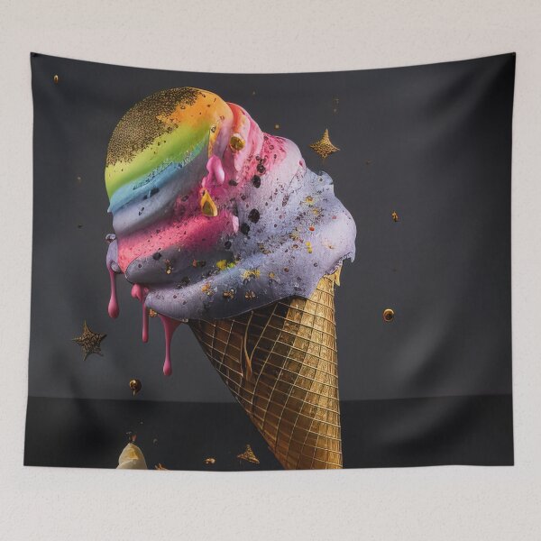 Item preview, Food photography: delicious rainbow ice cream designed and sold by RK - Shop.
