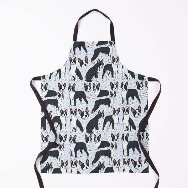 Item preview, Cute boston terrier illustration pattern designed and sold by Yarafantasyart.