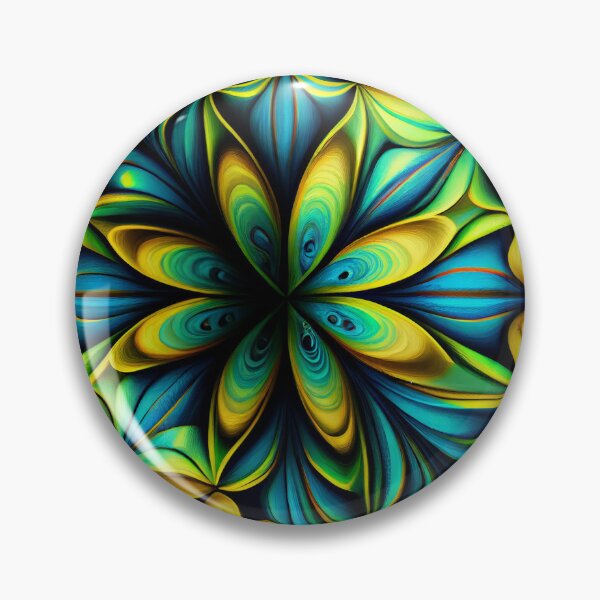 Artikelvorschau, Yellow Green Blue Natural Pattern Digital Painting entworfen und verkauft von CodeAndColors.