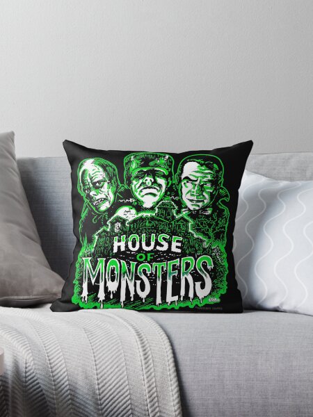 House of Monsters Throw Pillow