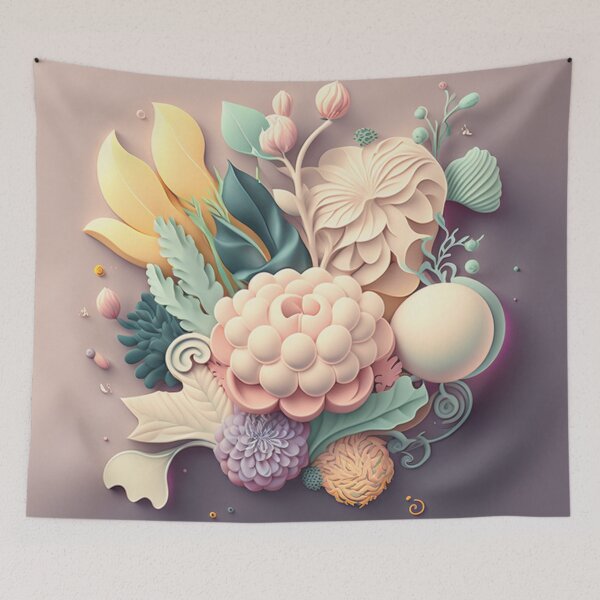 Item preview, Floral Playful Colourful Composition Designs for Home Decor, Wedding, Events Fashion  and Accessories  designed and sold by RAGANADesign.