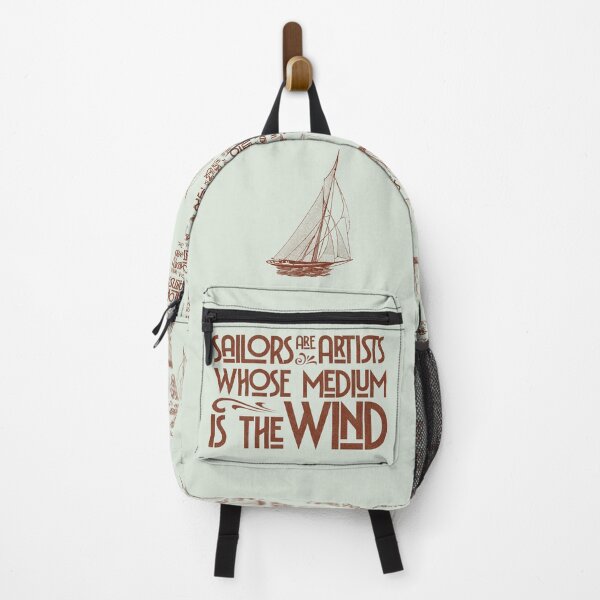 Item preview, Sailors are Artists Whose Medium is the Wind Vintage Nautical Quote Art (RED) designed and sold by CRHPOD20.