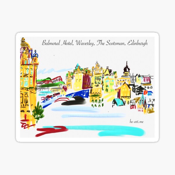 Across the north bridge and Waverley Sticker