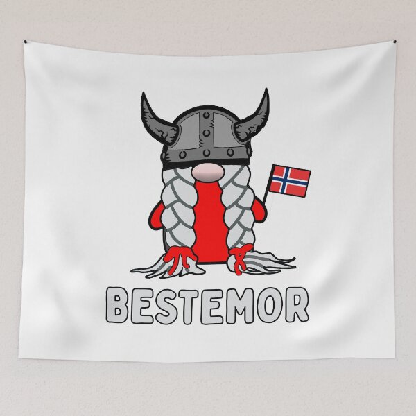 Artikelvorschau, Bestemor Nordic Gnome Viking Nisse Norwegischer Großvater entworfen und verkauft von funnytshirtemp.