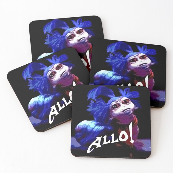 Item preview, Allo! (Black background) designed and sold by SparkleAndFluff.