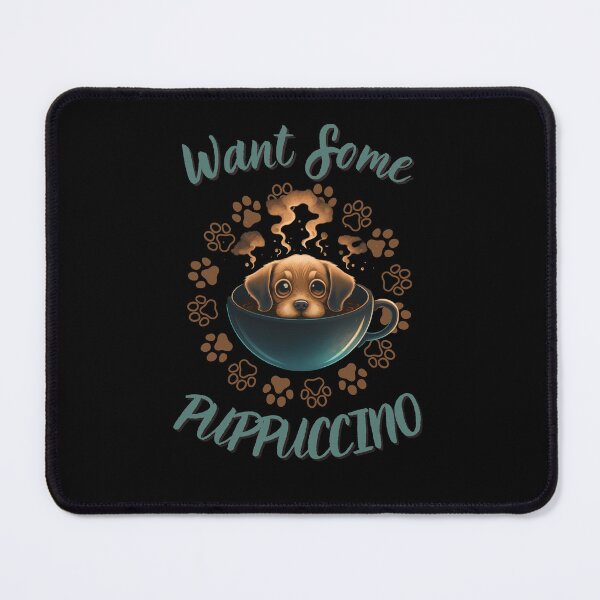 Item preview, Puppuccino - Dog Lover Cappuccino Lover designed and sold by Cr4ftyCreations.