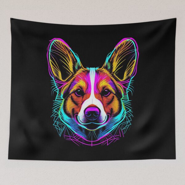 Item preview, Corgi Dog Colorful Paint Splash designed and sold by rafaeltto.