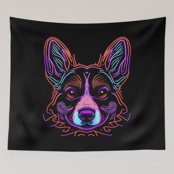 Item preview, Corgi Dog Colorful Paint Splash designed and sold by rafaeltto.