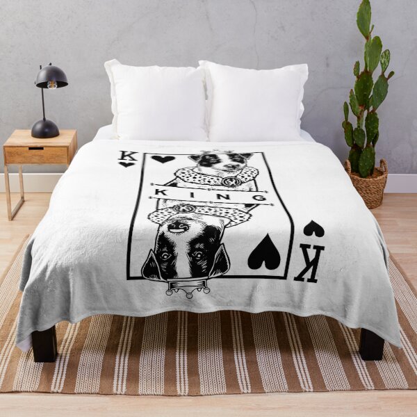 Item preview, Parson Russell Terrier King Of Hearts Funny Dog Pop Art designed and sold by GrandeDuc.