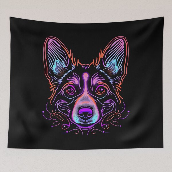 Item preview, Corgi Dog Colorful Paint Splash designed and sold by rafaeltto.