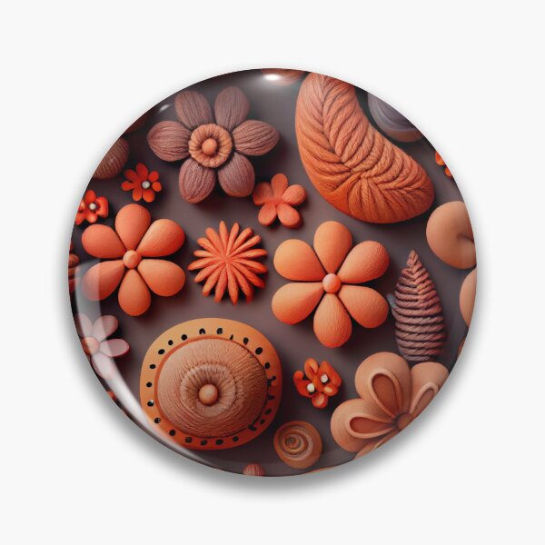Artikelvorschau, Clay Cute Natural Pattern Digital Painting entworfen und verkauft von CodeAndColors.
