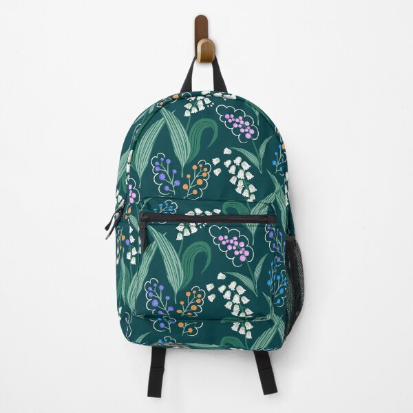 Item preview, Groovy Lily of the Walley with berries Floral pattern designed and sold by MinkkiDraws.