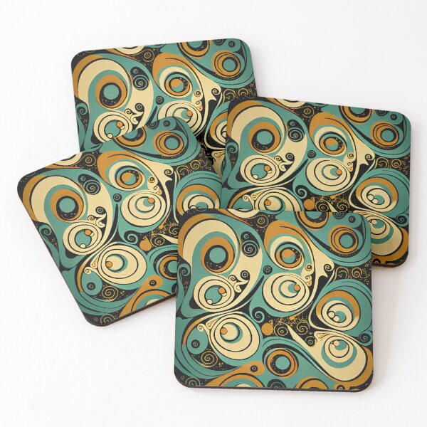 Item preview, Calming Relaxed Artistic Modern Pattern Digital Painting designed and sold by CodeAndColors.