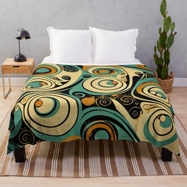 Item preview, Calming Relaxed Artistic Modern Pattern Digital Painting designed and sold by CodeAndColors.