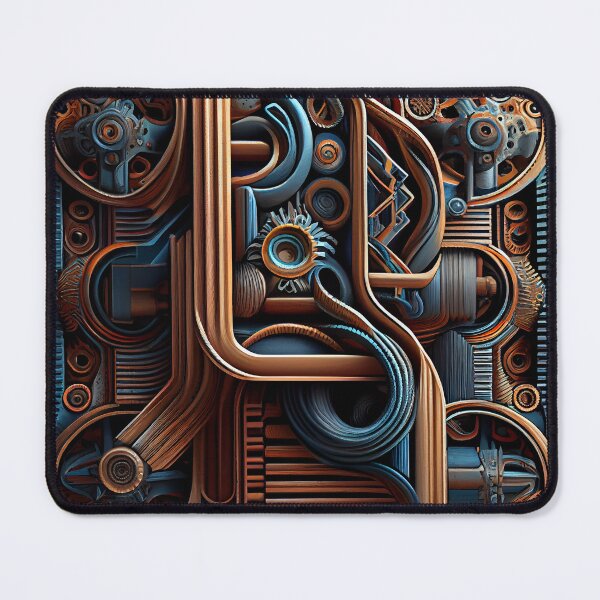 Item preview, Three Dimensional Artistic Industrial Pattern Digital Painting designed and sold by CodeAndColors.
