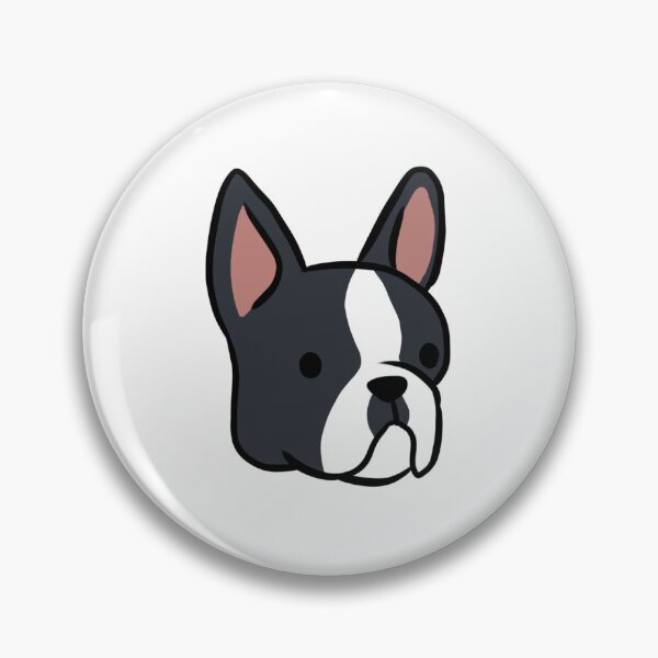 Item preview, boston terrier face illustration  designed and sold by Yarafantasyart.