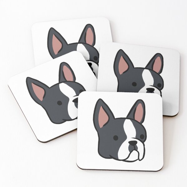 Item preview, boston terrier face illustration  designed and sold by Yarafantasyart.