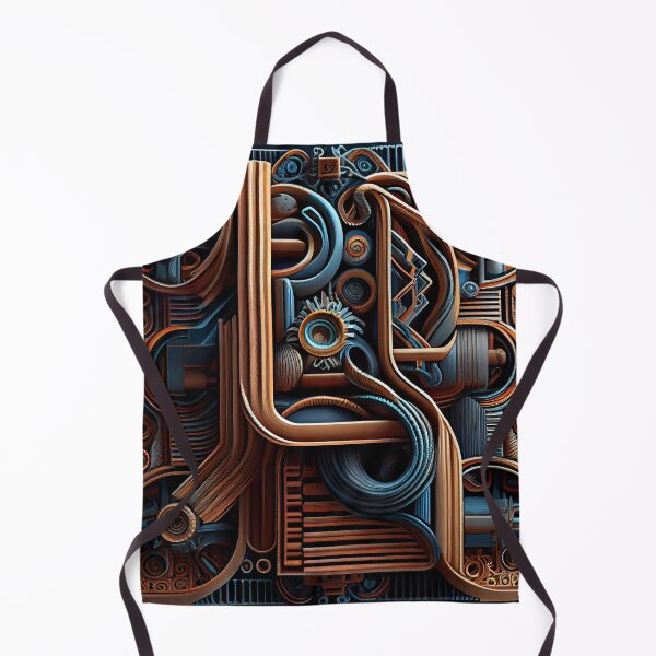 Item preview, Three Dimensional Artistic Industrial Pattern Digital Painting designed and sold by CodeAndColors.