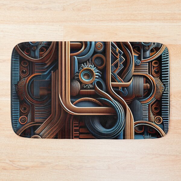 Item preview, Three Dimensional Artistic Industrial Pattern Digital Painting designed and sold by CodeAndColors.