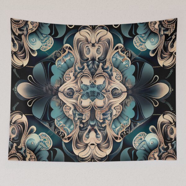 Item preview, Mystical Muted Eclectic Pattern Digital Painting designed and sold by CodeAndColors.