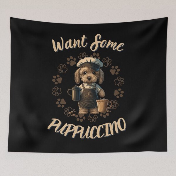 Item preview, Puppuccino - Dog Lover Cappuccino Lover designed and sold by Cr4ftyCreations.