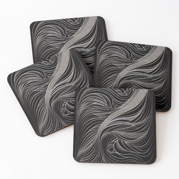 Item preview, Flowing Line Pattern Digital Painting designed and sold by CodeAndColors.