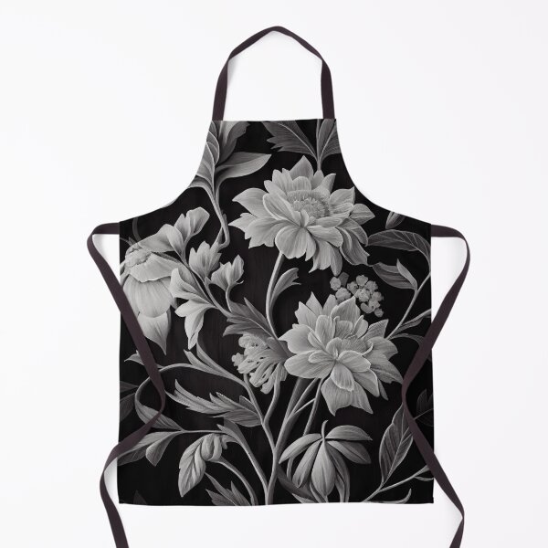 Artikelvorschau, Rough Fine Dramatic White Floral Pattern Digital Painting entworfen und verkauft von CodeAndColors.