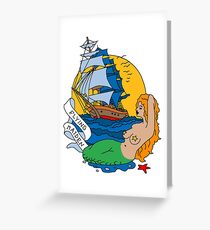 Flying Maiden Greeting Card