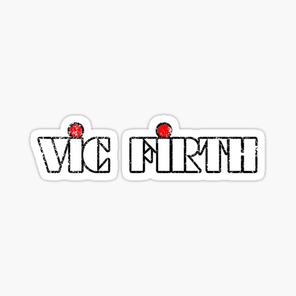 GRUNGE VIC FIRTH DRUMSTICK LOGO Sticker