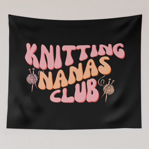 Item preview, Retro Knitter Life - Knitting Nanas Club designed and sold by humnoo.
