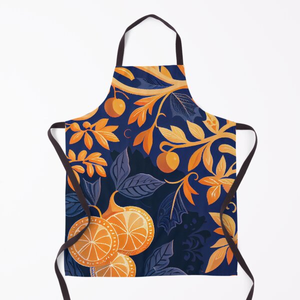 Artikelvorschau, Orange Fine Imagined New Mediterranean Pattern Digital Painting entworfen und verkauft von CodeAndColors.