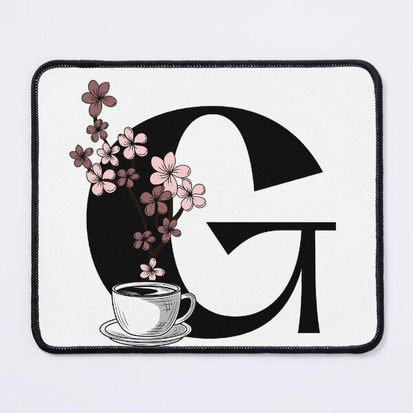 Item preview, Floral Coffee Monogram Letter G designed and sold by Lyssarien.