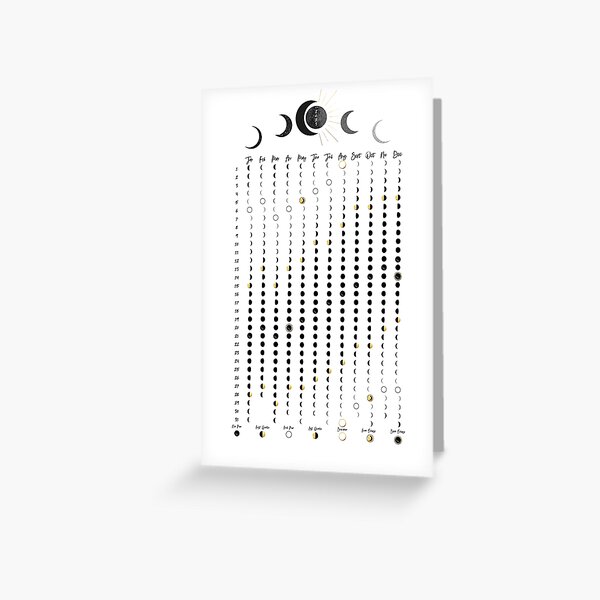 Item preview, Moon Calendar 2023 , Lunar Calendar, Moon Chart, Moon Art, 2023 moons designed and sold by SummerSoulCo.